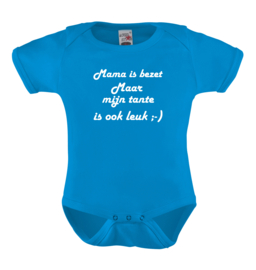Baby romper: Mama is bezet maar mijn tante is ook leuk