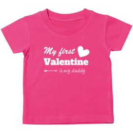 Kinder T-shirt: My first valentine is my daddy