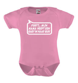 Baby romper: Psstt... mijn mama heeft een baby in haar buik