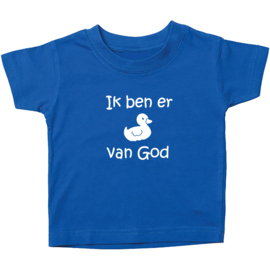 Kinder T-shirt met de opdruk: Ik ben er eentje van god