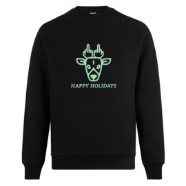 Foute kerst sweater: Happy holidays (hert)
