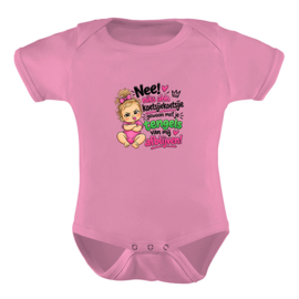 Baby romper: Nee! niks ahh koetsjiekoetsjie gewoon met je tengels van mij afblijven!