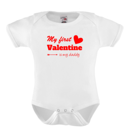 Baby romper: My first Valentine is my daddy