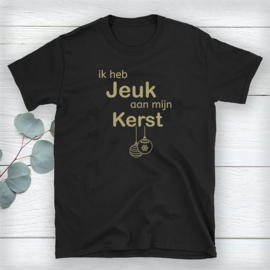 Volwassen T-shirt: Ik heb jeuk aan mijn kerst ballen