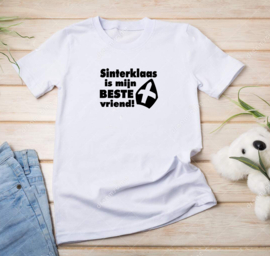 Kinder T-shirt: Sinterklaas is mijn beste vriend!