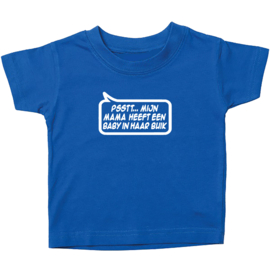 Kinder T-shirt: Psstt... mijn mama heeft een baby in haar buik