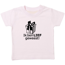 Kinder T-shirt: ik ben lief geweest