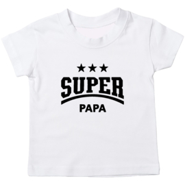 Kinder T-shirt: Super papa ster