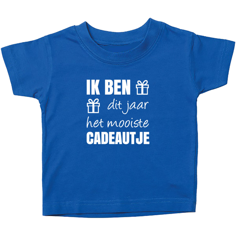 Kinder T shirt met tekst voor een zwangerschapsaankondiging of geboorte bedrukteenshirt