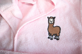 Alpaca + naam voorkant geborduurd