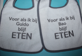 Voor als ik bij .. blijf eten