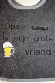 Opa is mijn grote vriend + biertje/snor