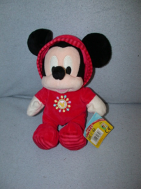M-477  Gloednieuw! Nicotoy muis Mickey Mouse in pyjama - 27 cm