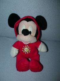 M-477  Nicotoy muis Mickey Mouse in pyjama - 27 cm