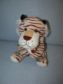 QZ-862  Zeeman tijger met kleintje - 19 cm