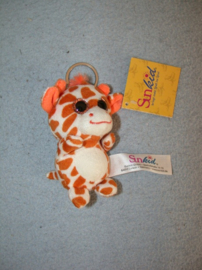 AJ-2077  Gloednieuw! Sunkid sleutelhanger giraffe - 10 cm