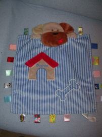H-812  Kids II  Taggies kroeldoek/labeldoek/Peek-a/Boo blanket hond