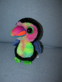 E-693  Ty Beanie Boo vogel/toekan Beaks - 15 cm