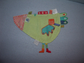 E-364  Label-Label labeldoekje vogel - vaal!