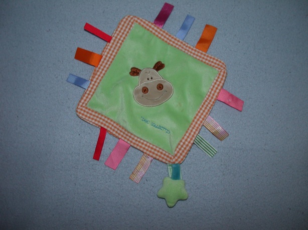 KP-1055  Tiamo labeldoekje nijlpaard Harry the Hippo