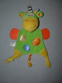 AJ-1058  Playgro kroeldoekje/speendoekje giraffe