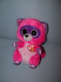 B-2321  Gloednieuw! Ty Beanie Buddy wasbeer Roxie 2015 - 23 cm