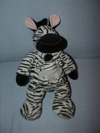 QZ-553  Nicotoy/Aldi zebra met kleintje - 32 cm