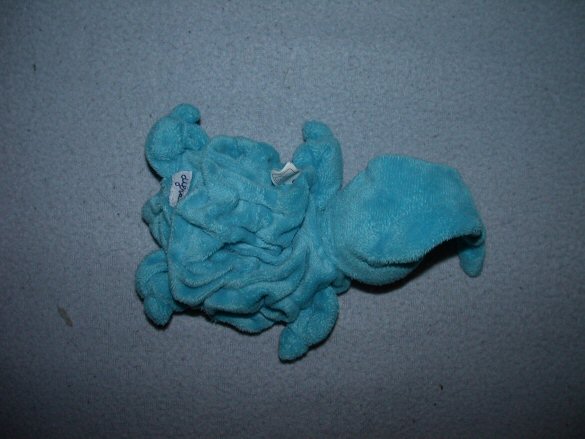 D-406  Difrax geplooid tutpopje Tuttie Poppie - donkerblauwe oogjes
