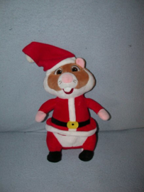 AJ-1172  Albert Heijn hamster als Kerstman - 29 cm