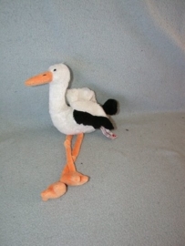 E-424  Gloednieuw - zonder kaartje! Prenatal ooievaar - 31 cm
