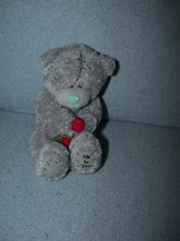B-2345  Me2You beertje met rood bloempje - 12 cm