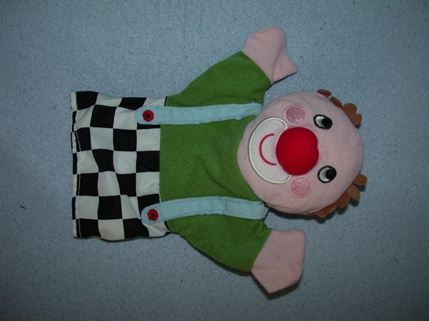 AJ-1176  Ikea handpop clown Klappar Cirkus