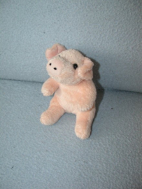 QZ-918  Unitoys varkentje, zwarte neusgaten - 11 cm