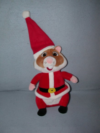 AJ-1172  Albert Heijn hamster als Kerstman - 29 cm