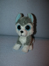 H-1258  Ty Beanie Boo hond/Husky Slush 2013 - 15 cm