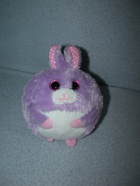 K-1489  Ty Beanie Ballz konijntje Lilac 2012 - 10 cm