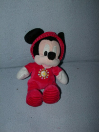 M-477  Nicotoy muis Mickey Mouse in pyjama - 27 cm