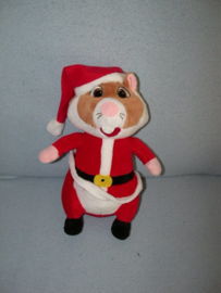 AJ-1172  Albert Heijn hamster als Kerstman - 29 cm