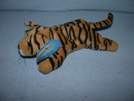 QZ-867  Happy Tails tijger - 22 cm