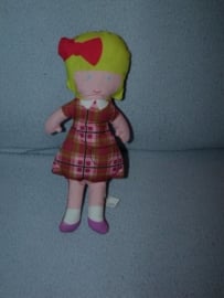 PS-1156  Hema popje meisje - 25 cm