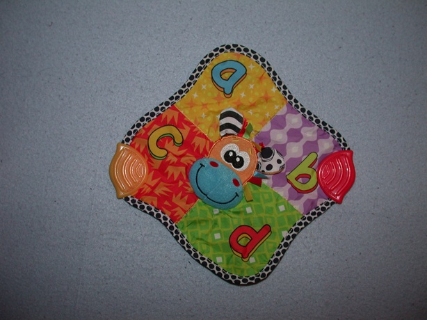 AJ-1211  Bambino kroeldoekje giraffe met bijtstukken