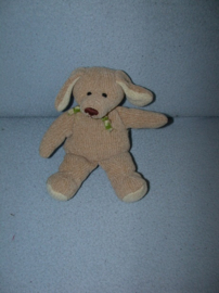 H-1281  Anna Club Plush gebreid hondje met dasje - 22 cm