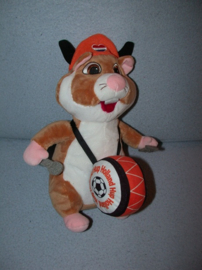 AJ-2041  Albert Heijn hamster met dikke trom - 26 cm
