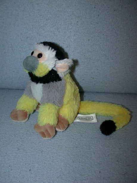 AJ-1622  Apenheul/Petjes World aapje/doodshoofdaapje -  13 cm