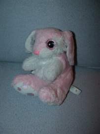 K-1607  Nicotoy konijntje met grote ogen - 16 cm