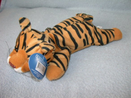 QZ-867  Happy Tails tijger - 22 cm