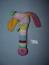 H-1029  Happy Horse rammelaar hond Pink Dinky