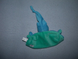 PS-909  Difrax softdoek klein, donkergroen/hardblauw