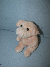 QZ-916  Gloednieuw! Unitoys varkentje, rose neusgaten - 11 cm