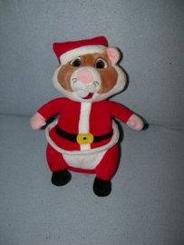 AJ-1172  Albert Heijn hamster als Kerstman - 29 cm